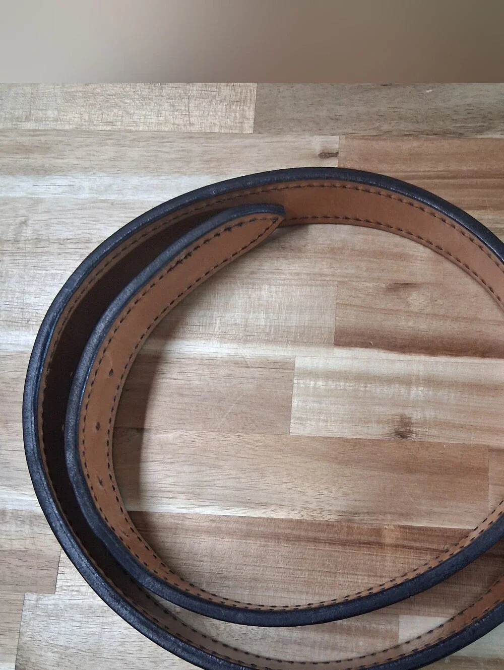 Mitch Rosen Express Line BHL Cuban Brown Leather Belt Solid Brass Buckle 40